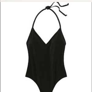 Victoria’s Sec PINK black plunge one-piece